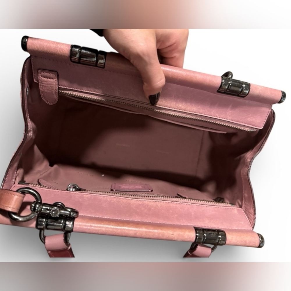 Coach Grace Bag With Color Block Quilting 2017 - Authentic & Pink - Picture 8 of 9